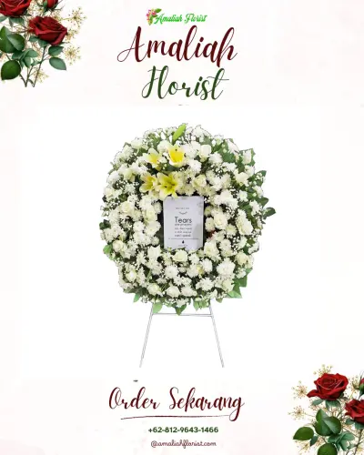 Krans Bunga Duka Cita di Rajabasa Pemuka