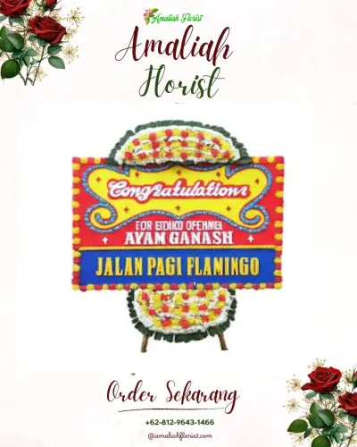 Bunga Papan Congratulation di Rajabasa Pemuka